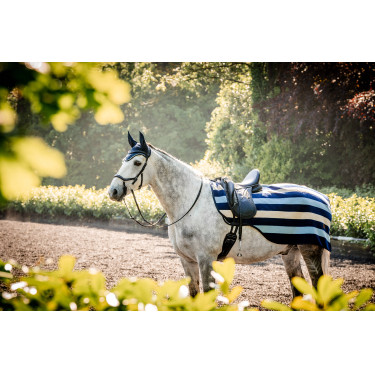 Cuffia anti-mosche Horseware Newmarket Marine witney Blu marino Cuffia anti-mosche Horseware Newmarket Marine witney Blu marino