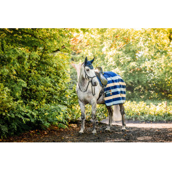 Cuffia anti-mosche Horseware Newmarket Marine witney Blu marino Cuffia anti-mosche Horseware Newmarket Marine witney Blu marino