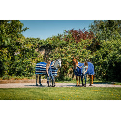 Coperta in pile Horseware Newmarket Cosy Fleece Cooler Marine witney Blu marino Coperta in pile Horseware Newmarket Cosy Fleece Cooler Marine witney Blu marino