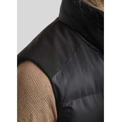 Gilet senza maniche Montar MoAthena raffinato da donna Nero Gilet senza maniche Montar MoAthena raffinato da donna Nero