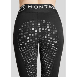Leggings Montar Selena logo full grip donna Nero