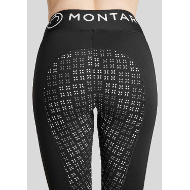 Leggings Montar Selena logo full grip donna Nero