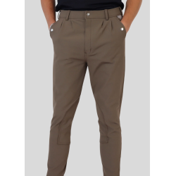 Pantaloni Montar Gary da uomo con rinforzo alle ginocchia Fango Marrone Pantaloni Montar Gary da uomo con rinforzo alle ginocchia Fango Marrone