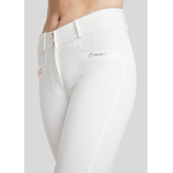 Pantaloni Montar Molly Yati da donna a vita alta Bianco / oro rosa Pantaloni Montar Molly Yati da donna a vita alta Bianco / oro rosa