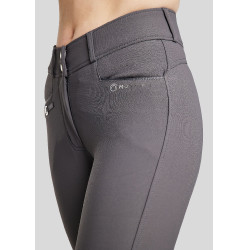 Pantaloni Montar Molly Yati da donna a vita alta full grip Grigio Pantaloni Montar Molly Yati da donna a vita alta full grip Grigio