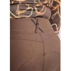 Pantaloni da equitazione Montar a vita alta ESS Megan Vol 2 Curve donna Marrone Pantaloni da equitazione Montar a vita alta ESS Megan Vol 2 Curve donna Marrone