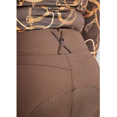 Pantaloni da equitazione Montar a vita alta ESS Megan Vol 2 Curve donna Marrone Pantaloni da equitazione Montar a vita alta ESS Megan Vol 2 Curve donna Marrone