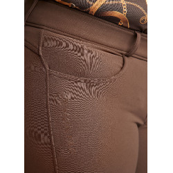 Pantaloni da equitazione Montar a vita alta ESS Megan Vol 2 Curve donna Marrone Pantaloni da equitazione Montar a vita alta ESS Megan Vol 2 Curve donna Marrone