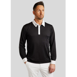 Polo da concorso Montar MoWill maniche lunghe donna Nero