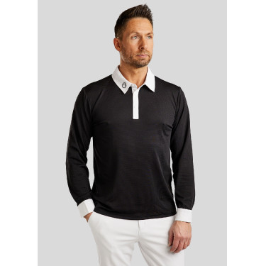 Polo da concorso Montar MoWill maniche lunghe donna Nero