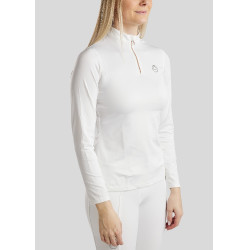 Polo Montar Everly Mon Tech donna maniche lunghe rosa oro Bianco