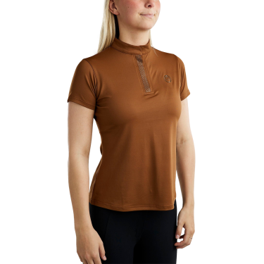T-shirt da allenamento Montar MoBriella con cristalli gun metal donna