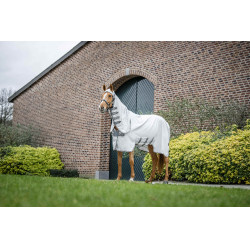 Coperta anti-dermatite Horseware Amigo Ripstop Argento / grigio titanio / argento