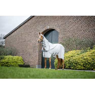 Coperta anti-dermatite Horseware Amigo Ripstop Argento / grigio titanio / argento