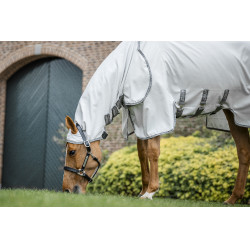Coperta anti-dermatite Horseware Amigo Ripstop Argento / grigio titanio / argento