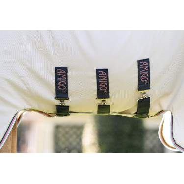 Coperta anti-dermatite Horseware Amigo Ripstop Pony Argento / limone / Marino / rosa / blu