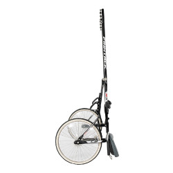 Sulky pony Finn-Tack R3 QH stanghe in acciaio Nero