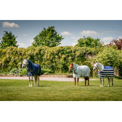 Coperta anti-mosche Horseware Newmarket Plus Marine witney Blu marino Coperta anti-mosche Horseware Newmarket Plus Marine witney Blu marino
