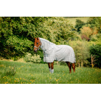 Coperta anti-mosche Horseware Newmarket Plus Carbone di legna Witney Grigio