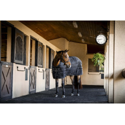 Coperta da scuderia Horseware Amigo Ripstop Insulator 350g Nero / nero / argento