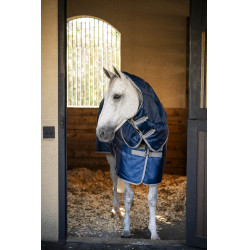 Coperta da scuderia Horseware Amigo Ripstop Insulator Plus 550g Marine / grigio titanio Blu marino