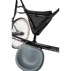 Sulky pony Finn-Tack R3 QH telaio principale per stanghe in acciaio Nero