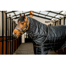 Coperta da scuderia Horseware Easy-Layer Plus 400g Nero / nero / argento Coperta da scuderia Horseware Easy-Layer Plus 400g Nero / nero / argento