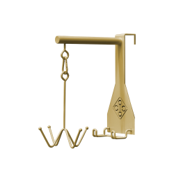 Gancio porta testiera Grooming Deluxe a 4 bracci Oro Gancio porta testiera Grooming Deluxe a 4 bracci Oro