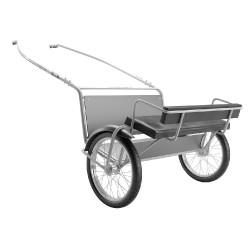 Sulky pony Finn-Tack T1 QH senza ruote Nero