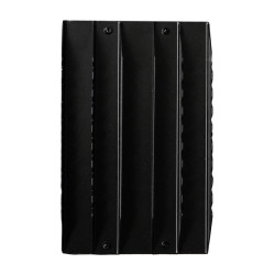 Curry comb in acciaio Grooming Deluxe Nero