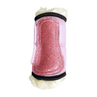 Ghette Turnout Kentucky montone vegano paillettes di unicorno Rosa antico