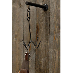 Porta-testiera Grooming Deluxe a 4 bracci con fissaggio a muro Nero Porta-testiera Grooming Deluxe a 4 bracci con fissaggio a muro Nero