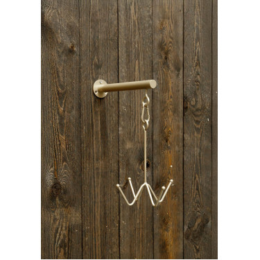 Porta-testiera Grooming Deluxe a 4 bracci con fissaggio a muro Oro