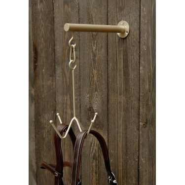 Porta-testiera Grooming Deluxe a 4 bracci con fissaggio a muro Oro