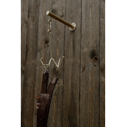 Porta-testiera Grooming Deluxe a 4 bracci con fissaggio a muro Oro