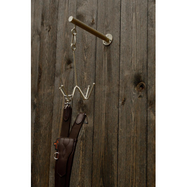 Porta-testiera Grooming Deluxe a 4 bracci con fissaggio a muro Oro