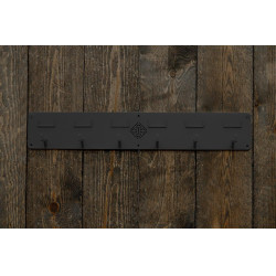 Porta-testiere Grooming Deluxe con 6 ganci e portanome Nero Porta-testiere Grooming Deluxe con 6 ganci e portanome Nero