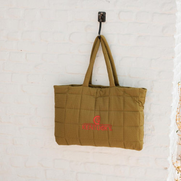 Borsa trapuntata con logo Kentucky Borsa trapuntata con logo Kentucky