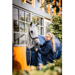 Coperta da scuderia Horseware Ionic Therapy 50g Bleu imperial / argent /Marine Blu Coperta da scuderia Horseware Ionic Therapy 50g Bleu imperial / argent /Marine Blu