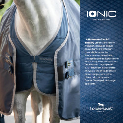 Coperta da scuderia Horseware Ionic Therapy 50g Bleu imperial / argent /Marine Blu Coperta da scuderia Horseware Ionic Therapy 50g Bleu imperial / argent /Marine Blu