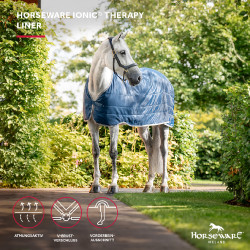 Coperta da scuderia Horseware Ionic Therapy 50g Bleu imperial / argent /Marine Blu Coperta da scuderia Horseware Ionic Therapy 50g Bleu imperial / argent /Marine Blu