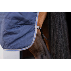 Coperta da scuderia Horseware Rhino 350g VL Nero / grigio titanio / blu classico Coperta da scuderia Horseware Rhino 350g VL Nero / grigio titanio / blu classico
