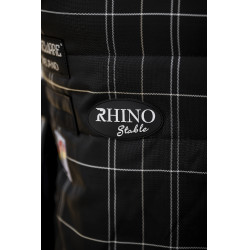 Coperta da scuderia Horseware Rhino 350g VL Nero / quadri bianco grigi