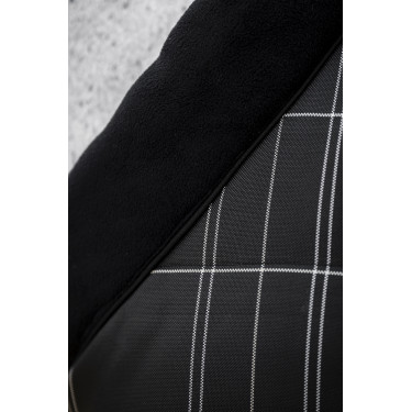 Coperta da scuderia Horseware Rhino 350g VL Nero / quadri bianco grigi