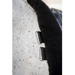 Coperta da scuderia Horseware Rhino 350g VL Nero / quadri bianco grigi