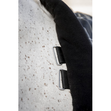 Coperta da scuderia Horseware Rhino 350g VL Nero / quadri bianco grigi