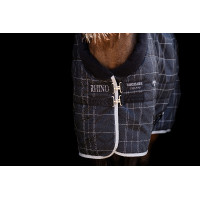 Coperta da scuderia Horseware Rhino Pony 250g VL Nero / quadri bianco grigi Coperta da scuderia Horseware Rhino Pony 250g VL Nero / quadri bianco grigi