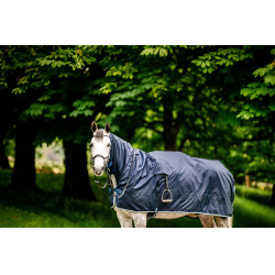 Coperta da lavoro impermeabile Horseware Newmarket Marine witney Blu marino Coperta da lavoro impermeabile Horseware Newmarket Marine witney Blu marino
