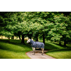 Coperta da lavoro impermeabile Horseware Newmarket Marine witney Blu marino Coperta da lavoro impermeabile Horseware Newmarket Marine witney Blu marino