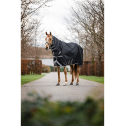 Coperta Horseware Amigo 1200D Integrated Turnout 0g Nero / grigio titanio / argento Coperta Horseware Amigo 1200D Integrated Turnout 0g Nero / grigio titanio / argento